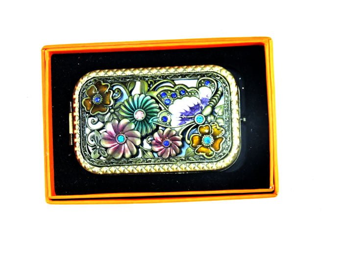 High Quality Flower Pocket Mirror
