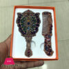 Home Decor Butterfly Design Metal Hand Mirror &Amp; Comb