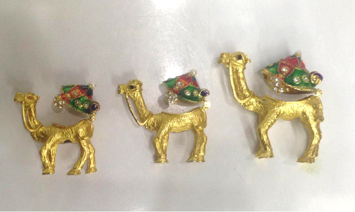 Home Decor High Quality Metal 3Pcs Camel Set