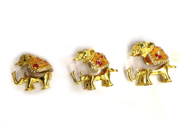 Home Decor High Quality Metal 3Pcs Elephant Set