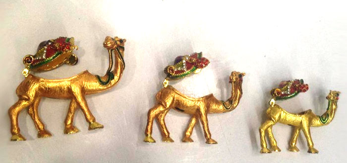 Home Decor High Quality Metal 3Pcs Golden Camel Set 4 Home Decor High Quality Metal 3Pcs Golden Camel Set