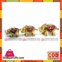 Home Decor High Quality Metal 3pcs Golden Elephant Set