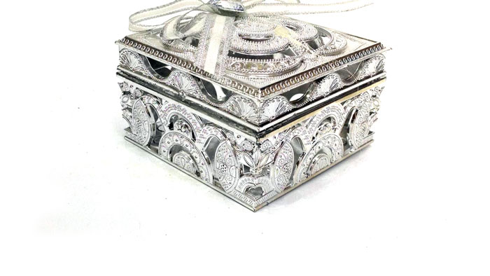 Home Decor High Quality Pastic Silver Box