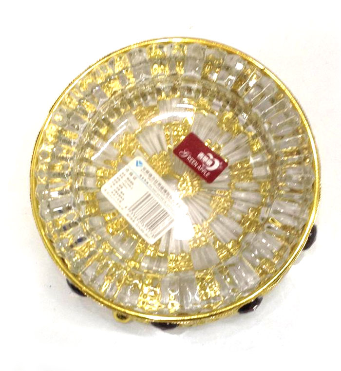 Home Decorative High Quality Glass Round Ashtray 5 Inch