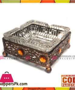 Home Decorative High Quality Glass Square Ashtray 4 inch
