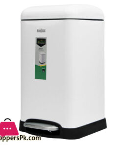 Home Fresh Step Trash Bin Square White 20 Liter - HF0021
