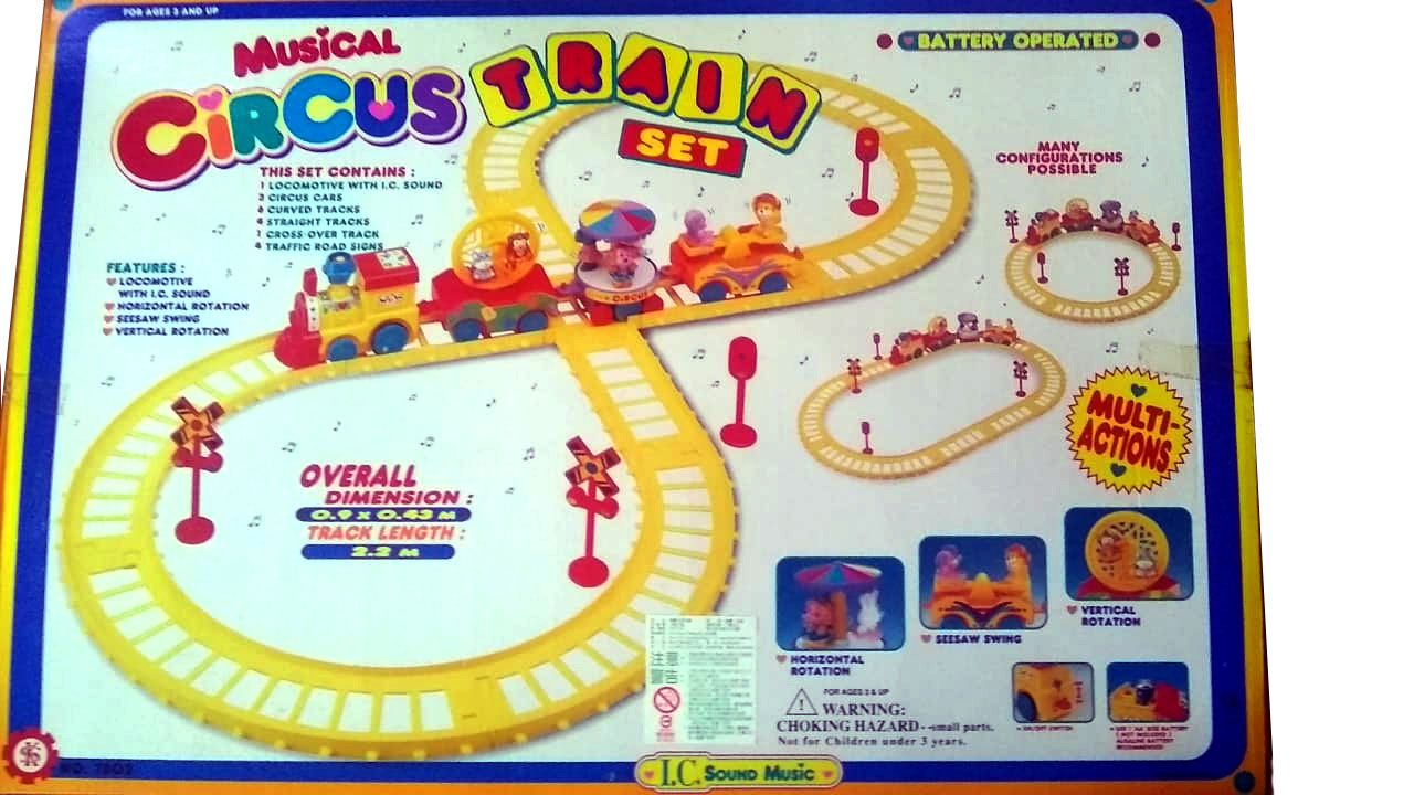 Kids Musical Circus Train Set