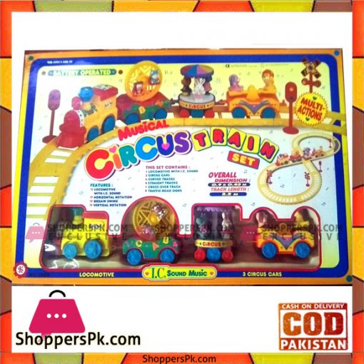Kids Musical Circus Train Set
