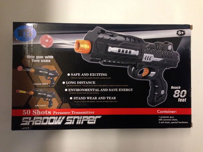 Kids Shadow Sniper 2 In 1 Plastic Gun Toy With 200 Soft Shots Bullets Inside