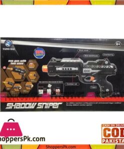 Kids Shadow Sniper 2 in 1 Plastic Gun Toy With 200 Soft Shots Bullets Inside