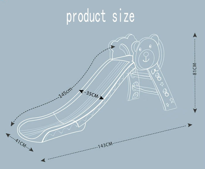 High Quality Kids Slide Bear 4.8 Feet