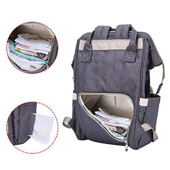 Mommy Bag Backpack Large Capacity Nappy Bag Waterproof Diaper Backpack Multipurpose Travel Bag