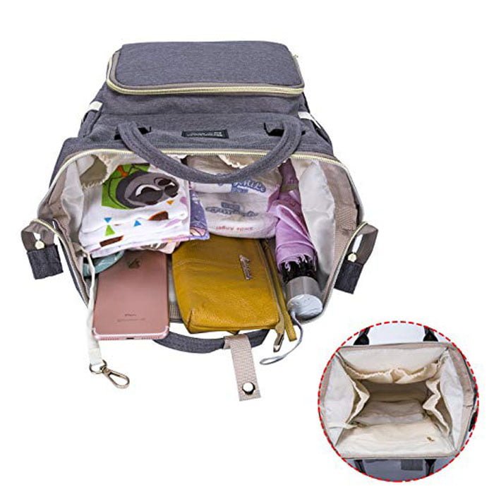 Mommy Bag Backpack Large Capacity Nappy Bag Waterproof Diaper Backpack Multipurpose Travel Bag