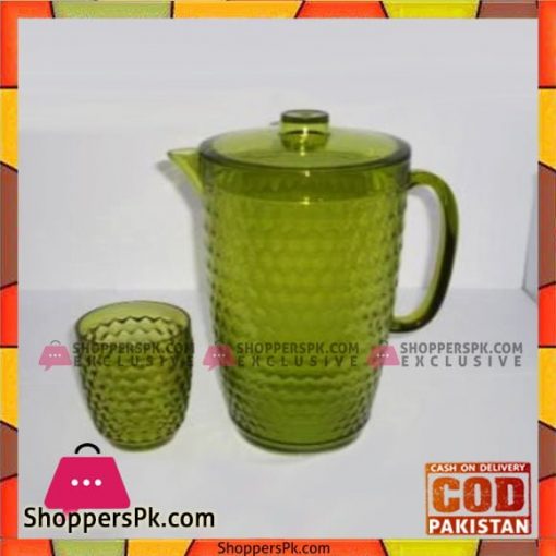 New Emerald Green 7 Pcs Water Set Honey - Bh0161 - High Quality