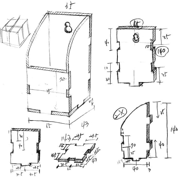 Remote Control Holder Wall Mount Media Organizer Box 3T Acrylic Plastic Black 01