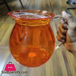 Snail Orange Acrylic Lassi Jug + Lid Made in Taiwan High Quality