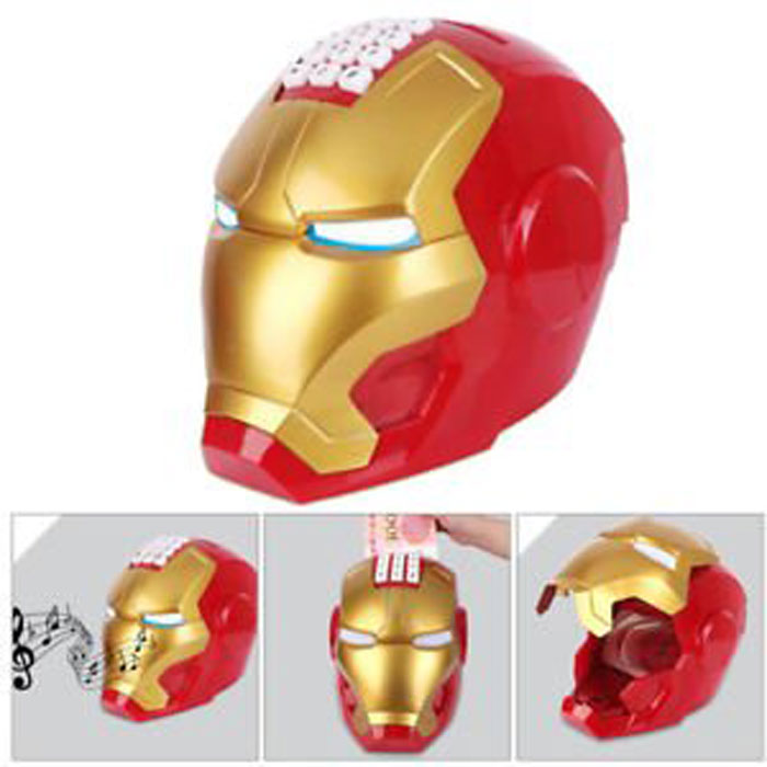 The Avenger Iron Man Piggy Bank Helmet Model Coin Saving Money Box