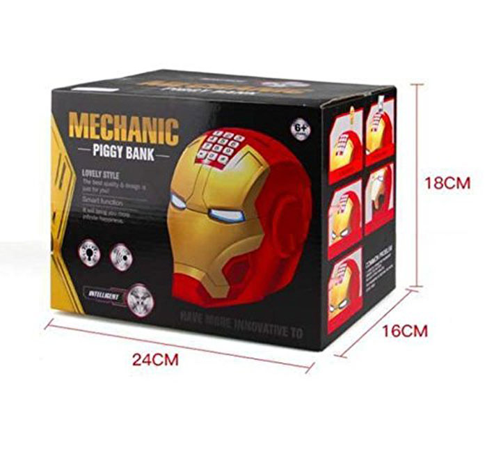 The Avenger Iron Man Piggy Bank Helmet Model Coin Saving Money Box