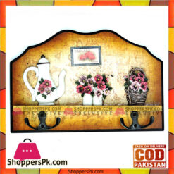 Wall Hanging Keys Holder Wooden 4 Hook