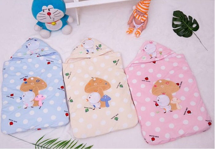 Winter Newborn Baby Kid Hooded Swaddle