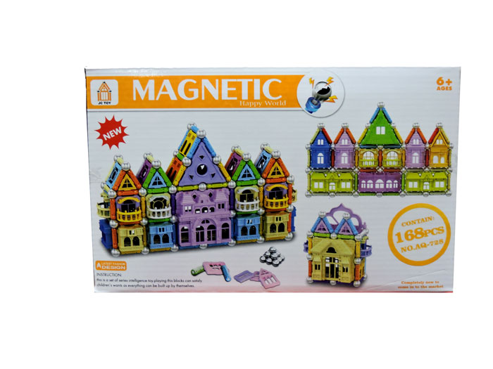 168 Pcs Magetic Plastic Building Blocks Educational Toys / Construction Building Sets Toys