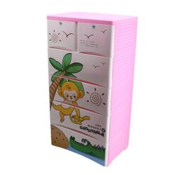 4+2 DRAWERS BLUE/WHITE CROCODILE 2651