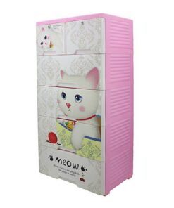 4+2 DRAWERS BLUE/WHITE MEOW 2655