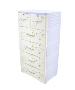 4+2 DRAWERS BLUE/WHITE CONTRACTED 2251