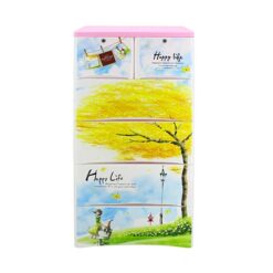 4+2 Drawers Blue/White Happy Life 2256