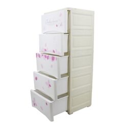 5 Layer Drawers Pink Fallen Leaves 3815
