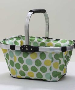 COLLAPSIBLE FOLDING MULTI PRINTED INSULATED PICNIC BASKET