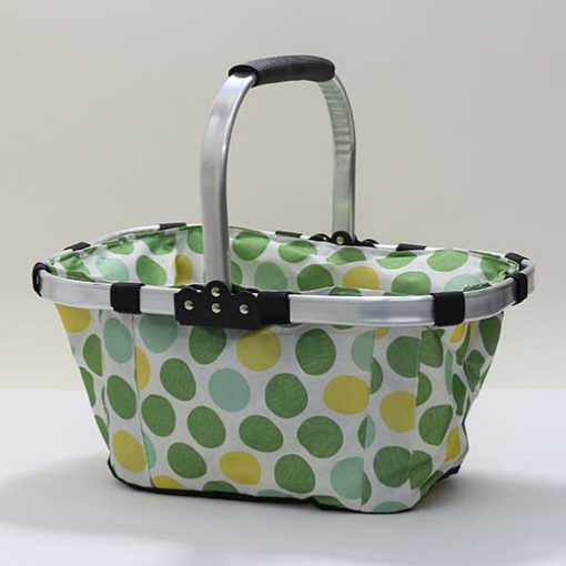 COLLAPSIBLE FOLDING MULTI PRINTED INSULATED PICNIC BASKET