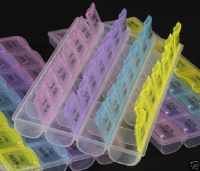 28 Compartments 7 Day Pill Medicine Box Organizer