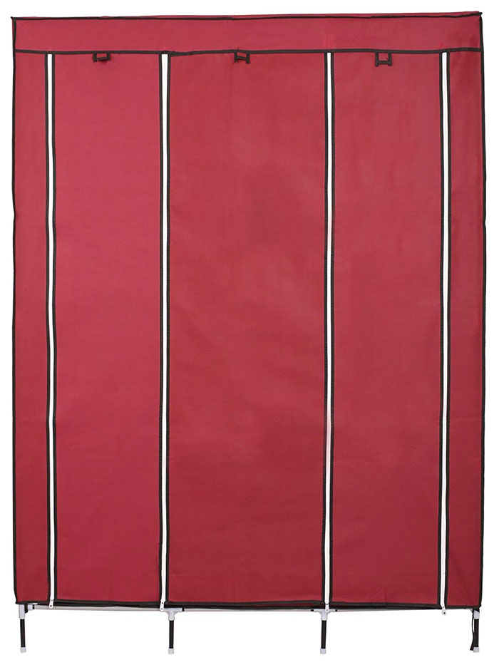 3 Door Fancy &Amp; Portable Wardrobe Storage Organizer - 88130