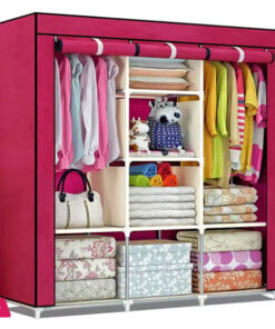 3 Door Fancy & Portable Wardrobe Storage Organizer - 88130