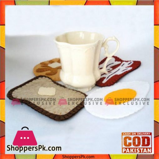 3 pcs Breakfast Mug Coaster Crochet Coaster Handmade