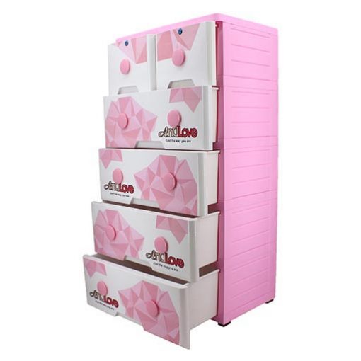 4+2 DRAWERS AND LOVE PINK HANDLE 3035A