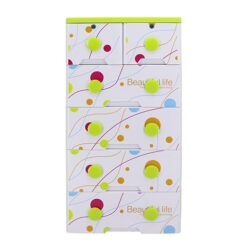 4+2 Jumbo Handle Drawers Green/White B.life 3045A