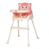 QH1-916 PINK 3IN1 HIGH CHAIR