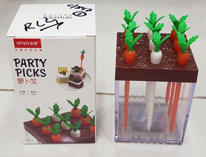 Anya Carrot Party Forks 9 Pcs 6 Anya Carrot Party Forks 9 Pcs