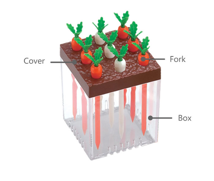 Anya Carrot Party Forks 9 Pcs