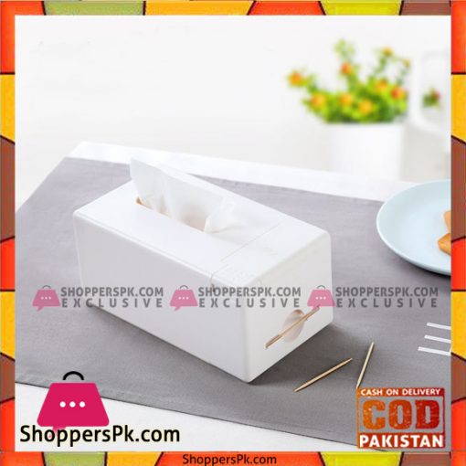 Anya Tissue Box with Toothpick Holder
