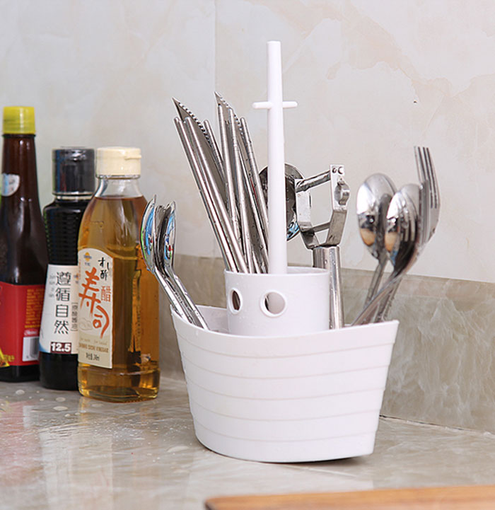 Boat Desktop Storage Box Plastic Multi-Function