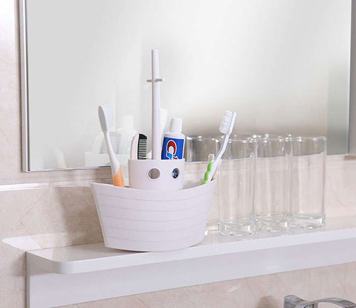 Boat Desktop Storage Box Plastic Multi-Function