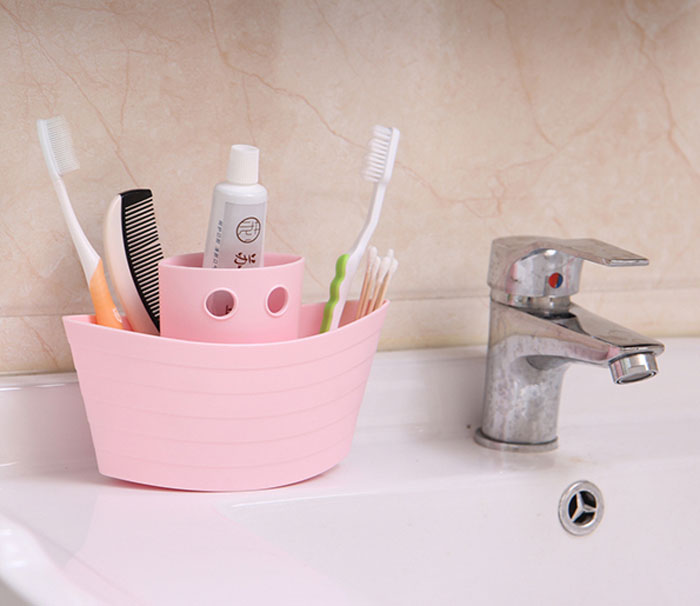 Boat Desktop Storage Box Plastic Multi-Function