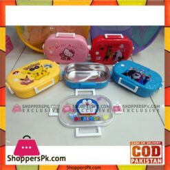 Cartoon Printed Insulated Steel Lunch Box for School Kids