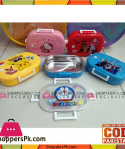 Cartoon Printed Insulated Steel Lunch Box for School Kids
