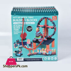 DIY Building Blocks 520 Pcs Construction Building Block Sets Toys