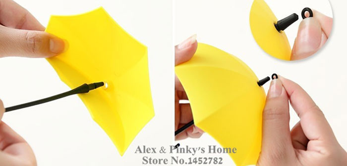 Decorative Umbrella Creative Wall Hook 3 Pcs Set