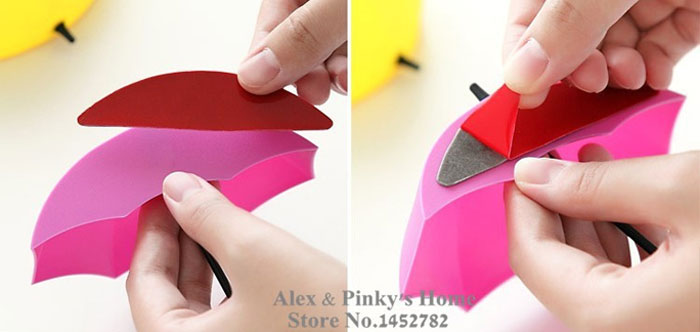 Decorative Umbrella Creative Wall Hook 3 Pcs Set